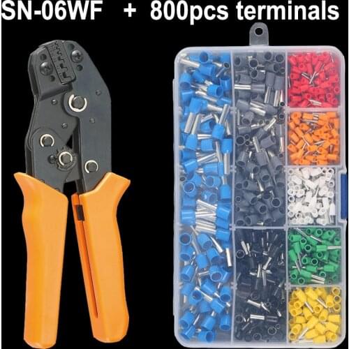 SN-06WF Tube/Insulation Terminals Electrical Crimping Plier Clamp Min hand Tools