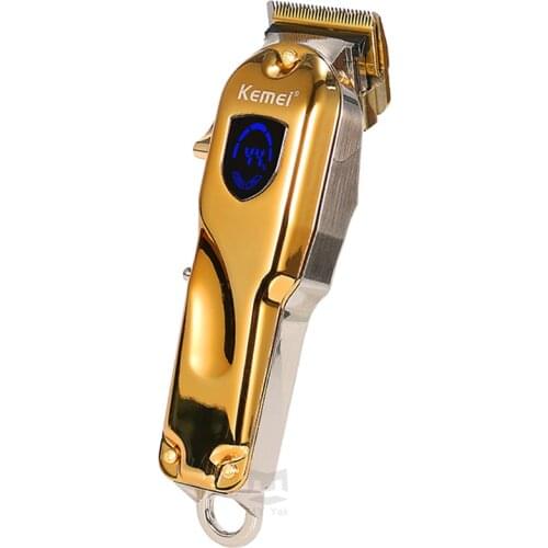 Kemel LED Kamei Adjustable Trimmer Bart Kmei Barttrimmer Kemey Professional Digital Hair Trimmer Keimei All-metal Kimei Gold Cut