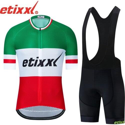 2021 etixxl Brand Cycling Jersey Set MTB Bicycle Cycling Clothing Breathable Mountian Bike Clothes Maillot Roupas Ciclismo