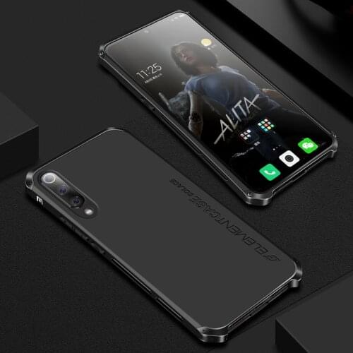 Metal Case For Xiaomi Mi 9 Mi9 Slim Shockproof Element Hard Aluminium Hybrid Pc Back Cover Phone Case For Xiaomi Mi 9 Pro 6.39