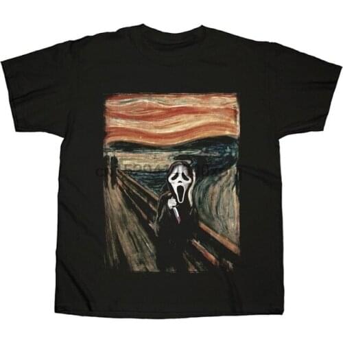 Mens Ghostface The Scream Painting Black T-Shirt