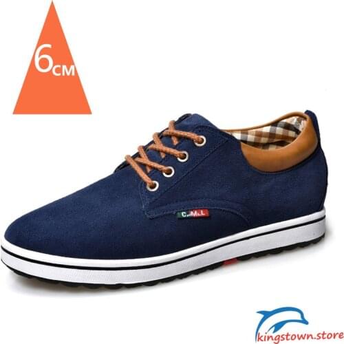 Heightening Shoes Men Sneaker Elevator Shoes Height Increase Shoes Men Height Increase Insole 6CM Men Sneakers Sport Black Shoes