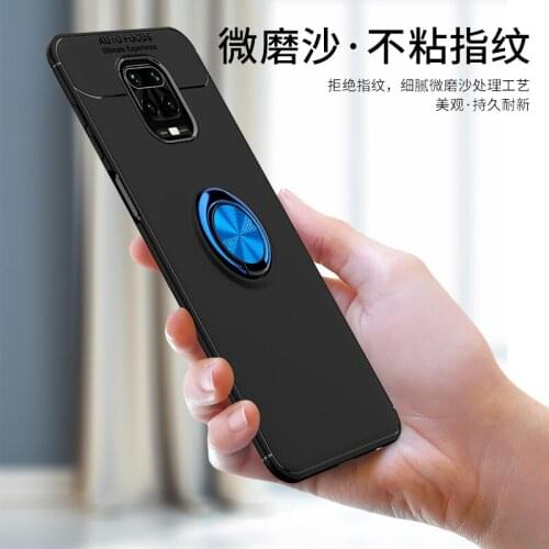 Finger Ring Holder Soft TPU Case For Xiaomi Redmi Note 9S Note 9 Pro Max Back Bumper Case Fundas