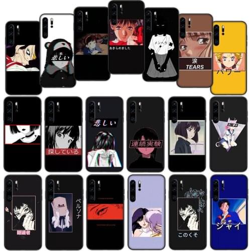 Beautiful eyes of anime aesthetic Soft Cover Case for Huawei P40 P30 P20 P10 Lite Pro Nova 5t