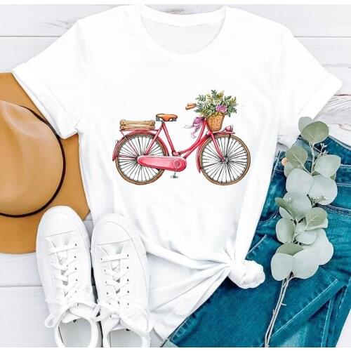 New Arrival Graphic T-shirt 2021 T Shirt Female Bike T Shirts Women Harajuku Fashion T Shirt Summer Tops Girls Womens Clothing