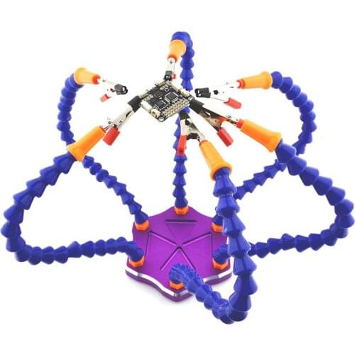 Third Hand Six Arm Soldering Station For RC Model Accessories CNC Aluminium Alloy Welding Table