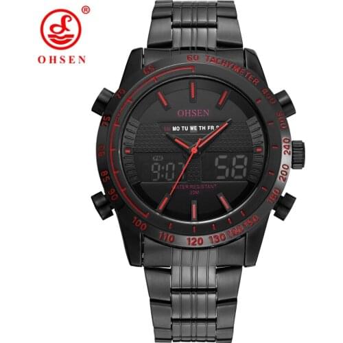 Top Brand Sport Quartz Wrist Watch Men Military Waterproof Watches LED Digital Dual time Watch Men Quartz Wristwatch Clock Male