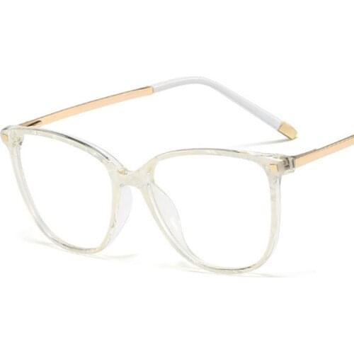 Veshion Narrow Square Glasses Frames Women Rivet Styles Optical Fashion Computer Glasses