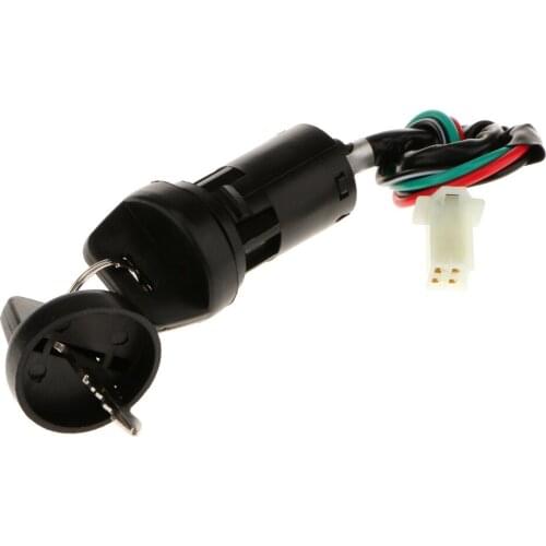 Motorcycle Ignition Switch Lock With Key For Honda Yamaha Kawasaki