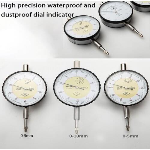 0-5/0-10 dial indicator 0.01mm precision dial indicator CNC machining auxiliary measuring tool 7-star earthquake resistance
