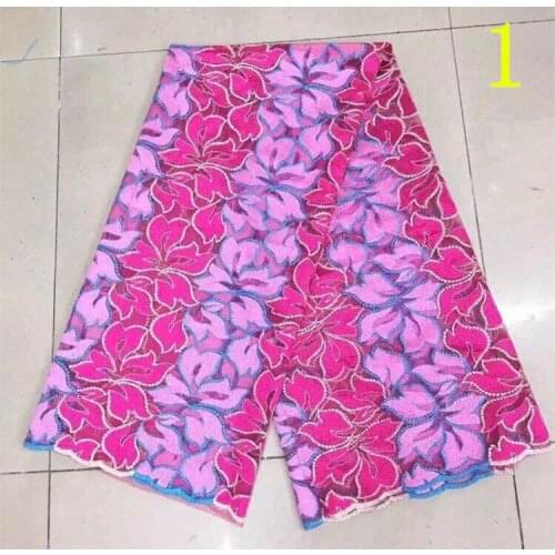 125cm wide organza base dyed yarn polyester embroidery george lace fabric,African style Swiss voile lace fabric,XERY-SJ/DX0909B