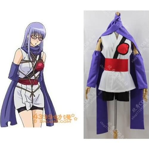 2016 Anime Gintama Cosplay Costume Sarutobi Ayame Cosplay Kimono Any Size