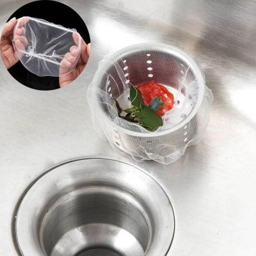 The Sink From Clogging Filter Bag For Bathroom Strainer Sink Filter Mesh Newest Rubbish Bag Kitchen Trash 30/100pcs Bag Prevent