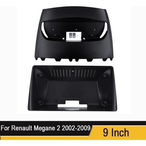 9 Inch Stereo Radio Panel Frame Audio Frame Car DVD Instrument Frame for Renault Megane 2 2002-2009 9 Inch Stereo Radio Panel F