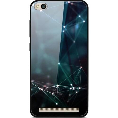 Case For Xiaomi Redmi 5A Phone Case Tempered Glass Back Hard Phone Cover Series 2