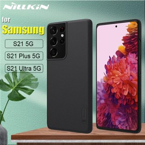 Nillkin Case for Samsung S21 Ultra 5G Cases Frosted Shield Hard PC Plastic Phone Full Cover for Galaxy S21 Plus Couqe Funda
