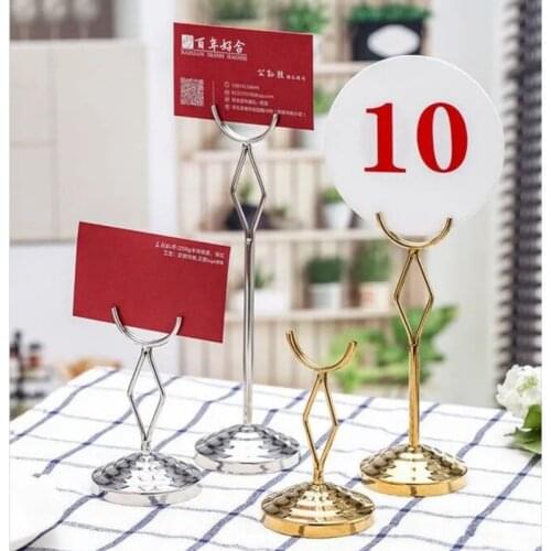 Table Number Holders Place Card Holder Tabletop Menu Picture Holder Wire Photo Holder Clips Picture Memo Note Photo Stand