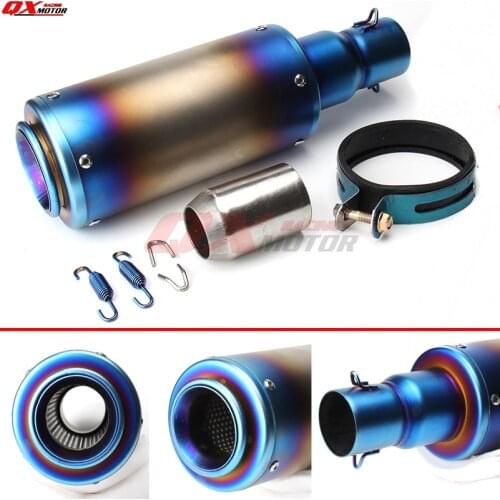 51mm colour titanium Stainless steel motorcycle exhaust muffler for MX Dirt bike Motocross Endupro Supermoto