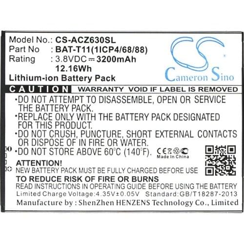CameronSino for Acer Liquid Z630/Z630S BAT-T11 T04 battery