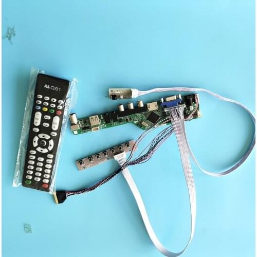 Kit for B133XTN01.0/B133XTN01.5 40pin AV VGA 1366x768 Screen Audio Controller Doard Remote TV USB Panel LED HDMI LVDS Display