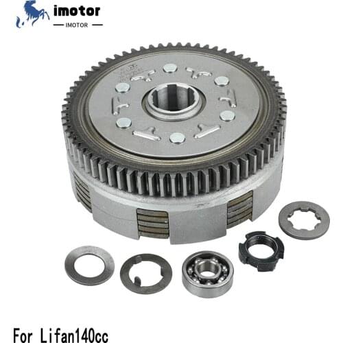 LF 140cc Complete Manual Clutch Assembly kit For 55mm Bore Lifan 140 140cc 1P55FMJ Horizontal Kick Starter Engines Dirt Pit Bike