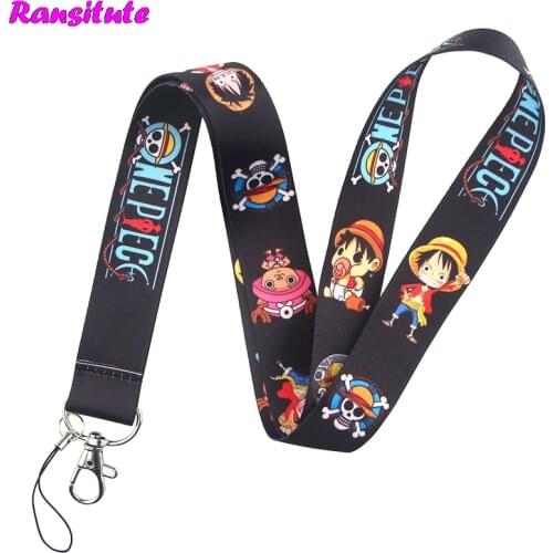 Pirate Boy Lanyard Key ID Card Mobile Phone Belt USB Badge Holder Fashion Neckband Lanyard Ribbon Rope R686