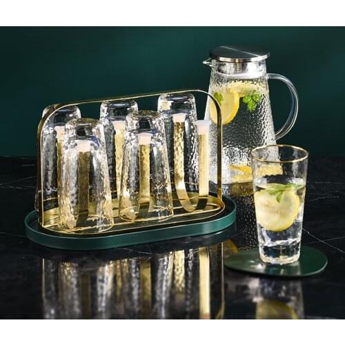 Creative Cup Holder Water Cup Rack Household with Tray Set Upside Down Cup Drain Rack Glass Rack