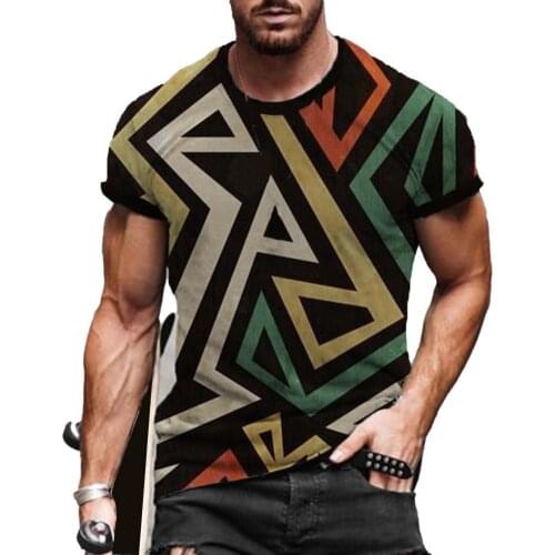 Summer T-shirt 3D Print Breathable Men Round Neck Short Sleeve Top Fashion Casual Funny Tee Streetwear Oversized Camiseta Mujer