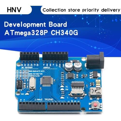 UNO R3 Development Board ATmega328P CH340 CH340G For Arduino UNO R3 With Straight Pin Header with Cable