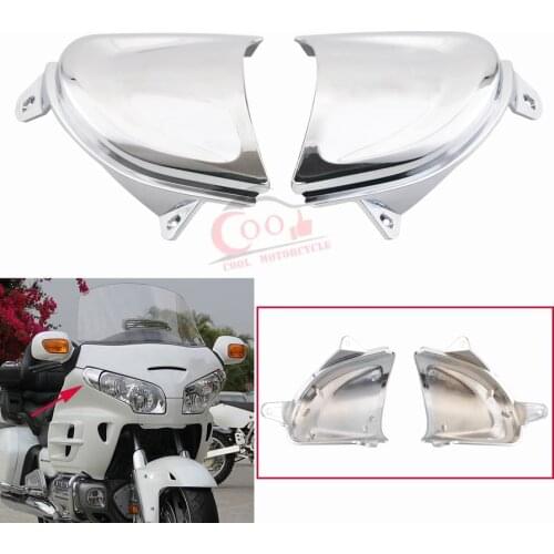 Motorcycle Chrome Headlight Inner Cover Trims For Honda Gold Wing 1800 Glodwing GL1800 2001-2011 Headlamp Decorative cover