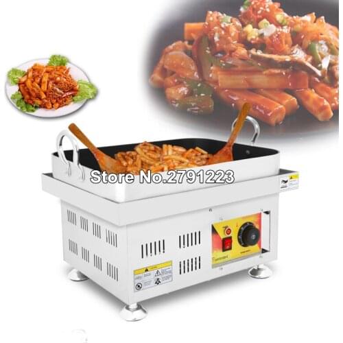 Table Fried Rice Cake Machine snack machines cake Spicy electricKorean style Stir Fried Rice Cake