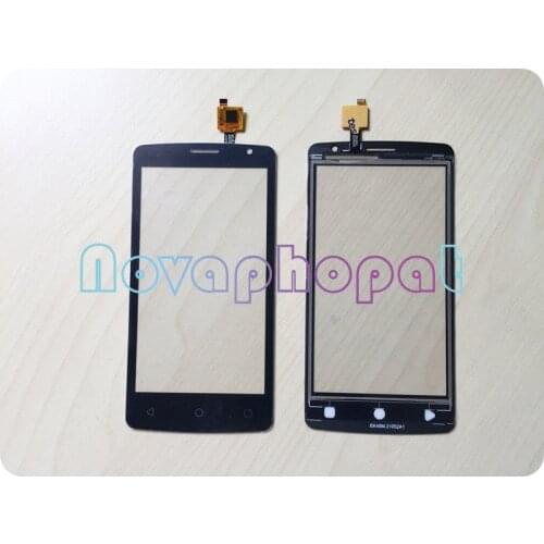 Novaphopat Black Touchscreen For For Highscreen Easy F Touch Screen Panel Digitizer Glass Sensor Touchpad Replacement + tracking