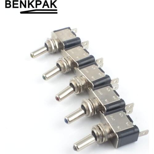 LED Illuminated On/Off Toggle Flick Switch Car Boat 12V 20A 2Pin