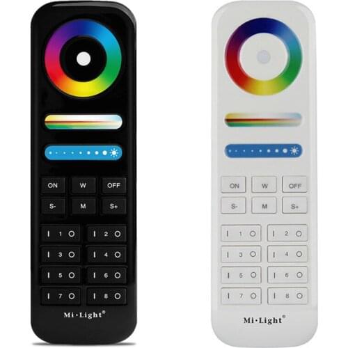 MiBoxer FUT089 8 Zones Remote Control 2.4GHz RGB+CCT Controller Work with LS2 LED Blub Floodlight Series