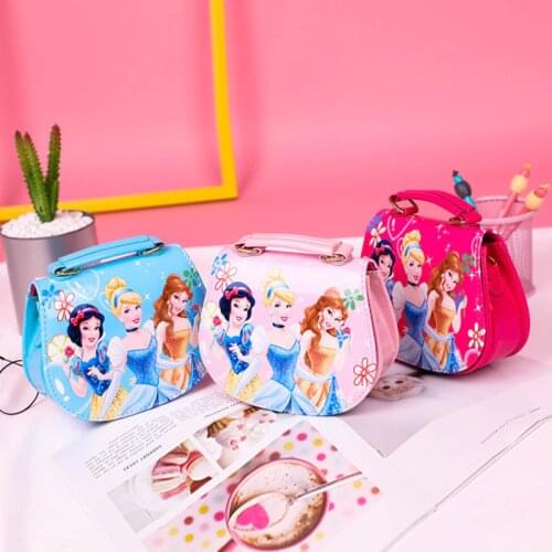 Disney Belle Princess Schoolbag Children Snow White Bag Cartoon Bag Little Girl Shoulder Messenger Bag Student Mini Cute Handbag