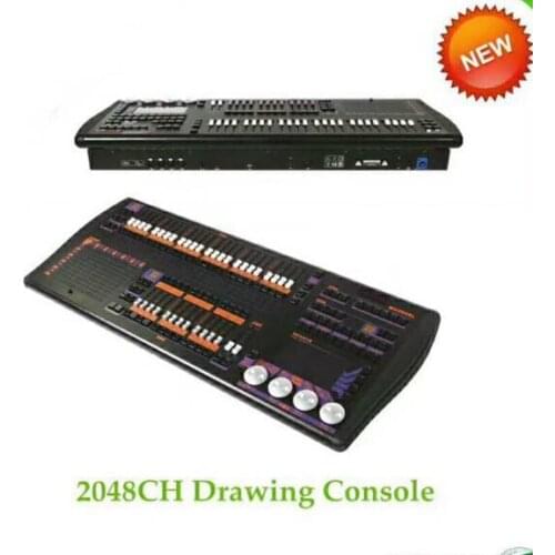 High quality 2048 hand drawing dmx stage ligthing controller no need library 2048ch drawing dj light console with working lamp