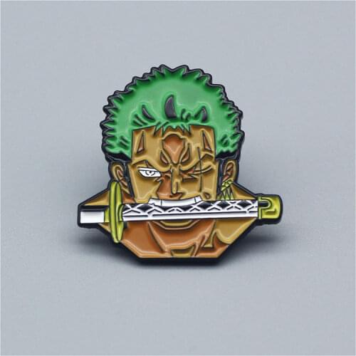 Japan Cartoon Comic Brooch Originality Lapel Badge Denim Jacket Backpack Pin Decoration Children Fashion Jewelry Gifts Collect