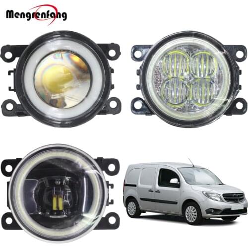2 X Car Styling H11 Fog Light LED Halo Ring Angel Eye DRL Daytime Running Light 12V For Mercedes-Ben Citan 415 2012-2018