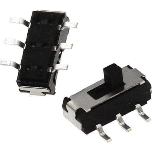 20pcs MSS22D18 SMT Toggle switch SMD 6Pins Handle high 2mm 2P2T The micro Slide Switch