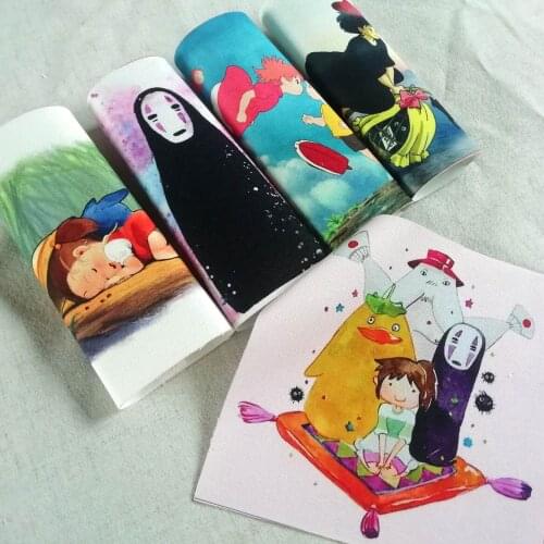 Cotton Canvas Cartoon Fabric Hayao Miyazaki Series Patchwork Diy Sewing Cloth Craft Decoration For Children Room 15x15cm New