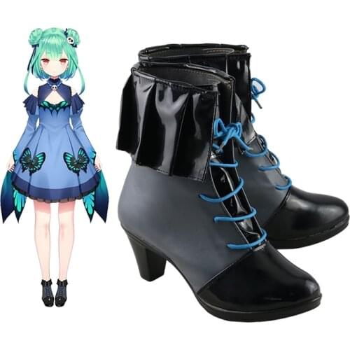 Uruha Rushia Cosplay Boots Anime Shoes Customzied