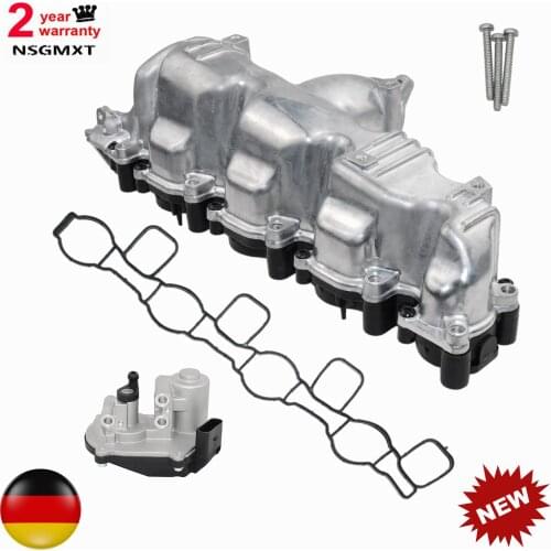 AP01 New INTAKE MANIFOLD 03L129711E with FLAP ACTUATOR Motor For AUDI A3 A4 A5 A6 VW SEAT SKODA 2.0 TDI