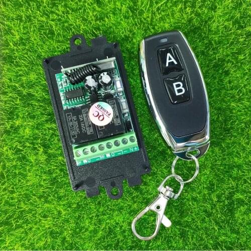 433mhz DC 12V 10 A 2 Channel RF Wireless Remote Control Receiver Transmitter lamp/led/light/ radio