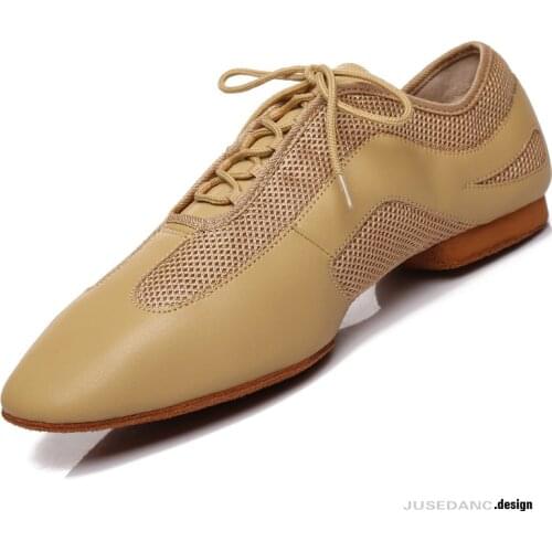 Mens Shoes Men Latin Dance Shoes Waltz Party Square Jazz Shoes For Men Ballroom Dance Sneakers Suede Outsole IDancing