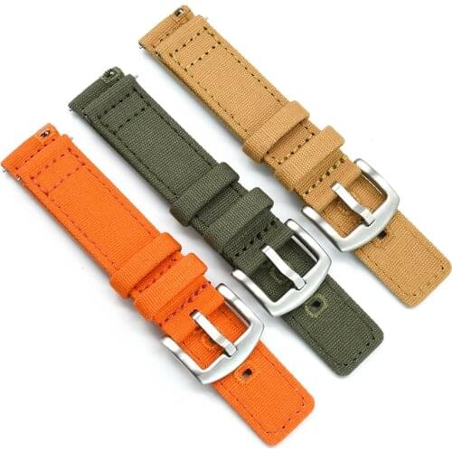 Canvas Nylon Watch Bands Premium Quality Material Quick Release Watch Straps 20mm 22mm