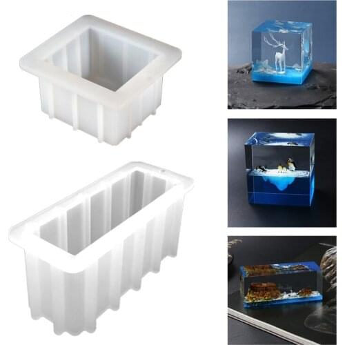 Crystal Epoxy Resin Mold Dried Flower Resin Decorative Craft Geometry Silicone Mould DIY Jewelry Casting Tools