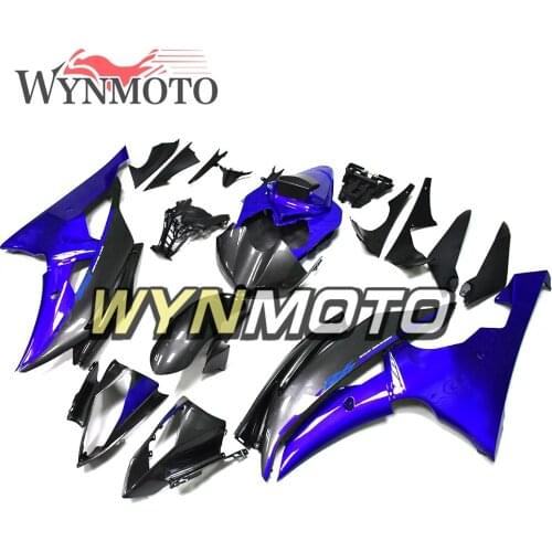 Complete Grey Blue Fairing Kit For Yamaha R6 2008 2009 2010 11 12 2013 14 15 2016 Injection ABS Plastics Panels Motorbike Hulls