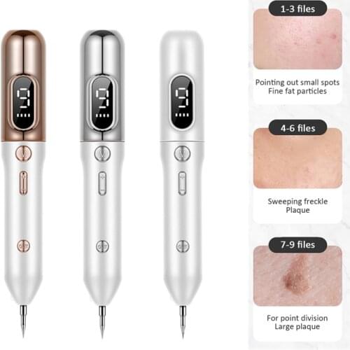 LCD Skin Care Dark Spot Remover Laser Plasma Pen Mole Removal Chargable Face Beauty Instrument Wart Tag Tattoo Removal Pen Tool