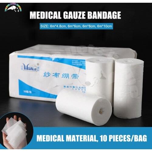 Medical Gauze Bandage Tape Roll Wound Bandage Wound Dressing Disposable Tourniquet 20 pieces Veterinary Supplies