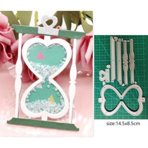 Metal cutting dies cut die mold Heart Shaped Hourglass Decoration Scrapbook paper craft knife mould blade punch stencils dies
